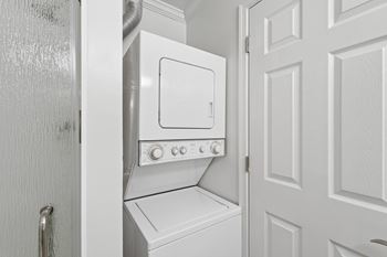 In-home full size or stackable washer & dryer